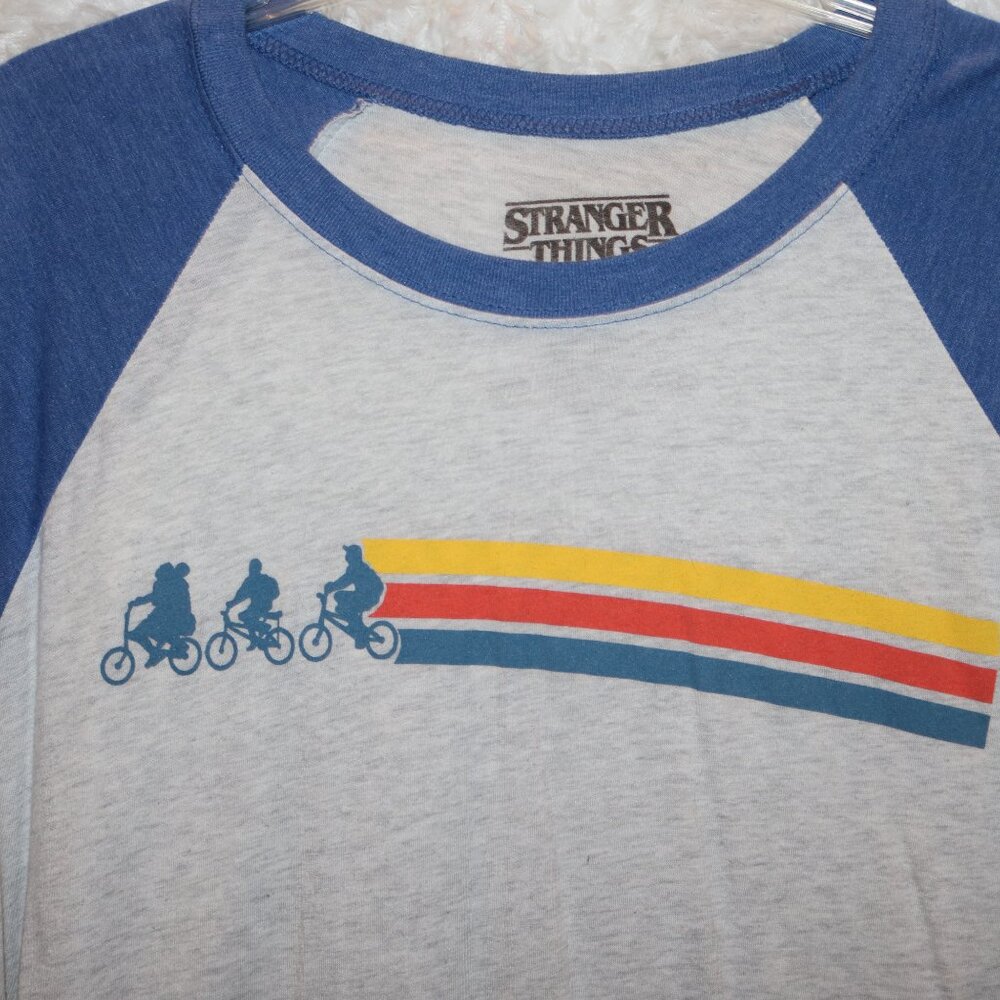 Stranger Things Netflix 3/4 sleeve men's T-shirt size L - Picture 2 of 4